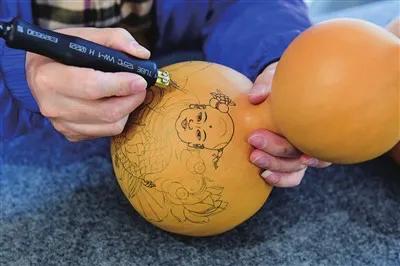 民间工艺美术葫芦烙画,淄博葫芦烙画