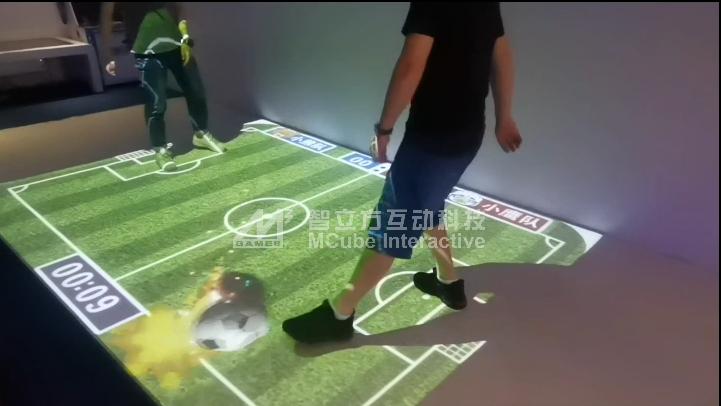 实体店互动人气活动,地面互动足球投影