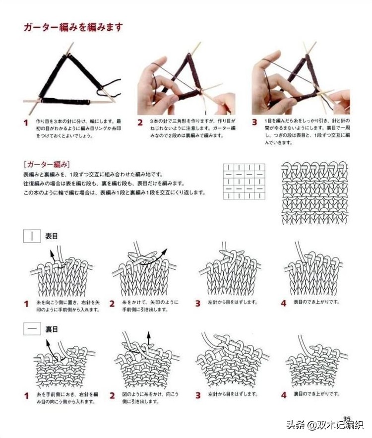 棒针男士提花帽子,北欧风棒针提花图解
