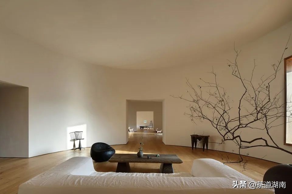 不装吊顶的禅意茶室装修效果图,广东禅意茶室私人会所包厢设计