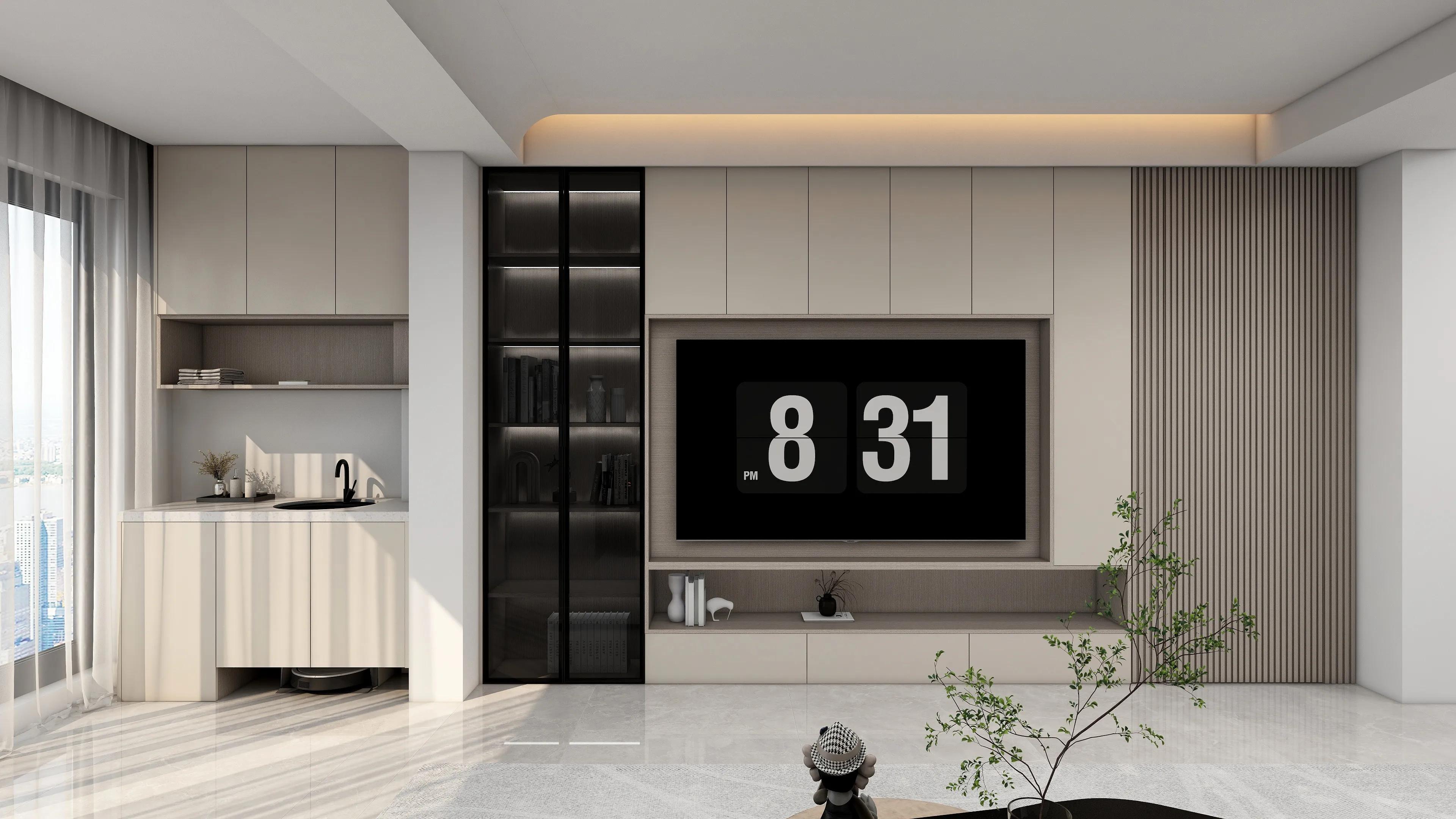 电视柜和阳台储物柜尺寸,阳台柜电视机柜一体柜尺寸