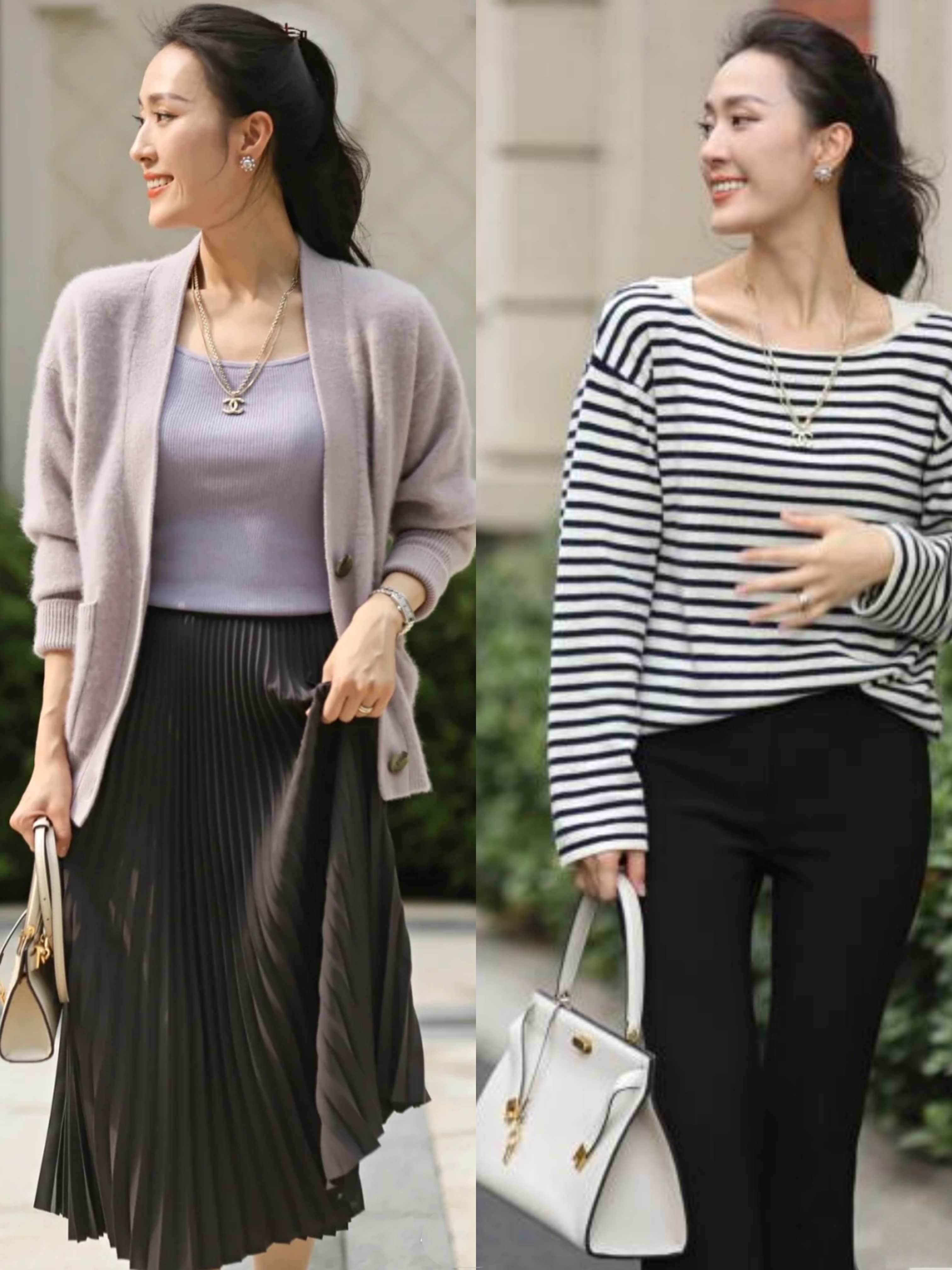 奔5的女人如何穿搭减龄有气质,奔四矮个女人的高级感穿搭