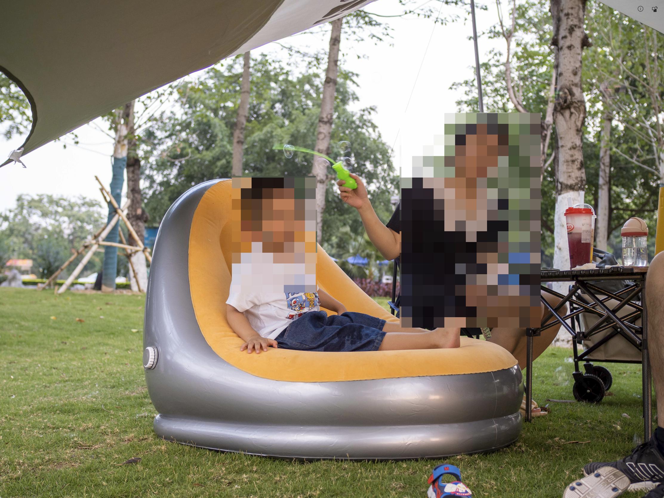 户外露营神器电动,自动充气帐篷露营体验