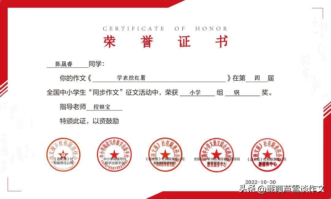 金色童年，多彩活动——阿宝老师的“作文经”（二三〇）