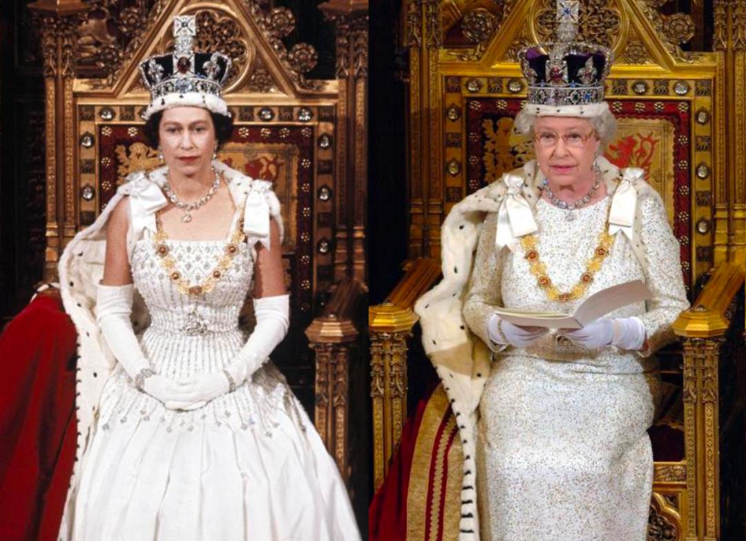 96岁女王登基70年，路易小王子卖萌抢镜！女王年轻时颜值衣品绝美