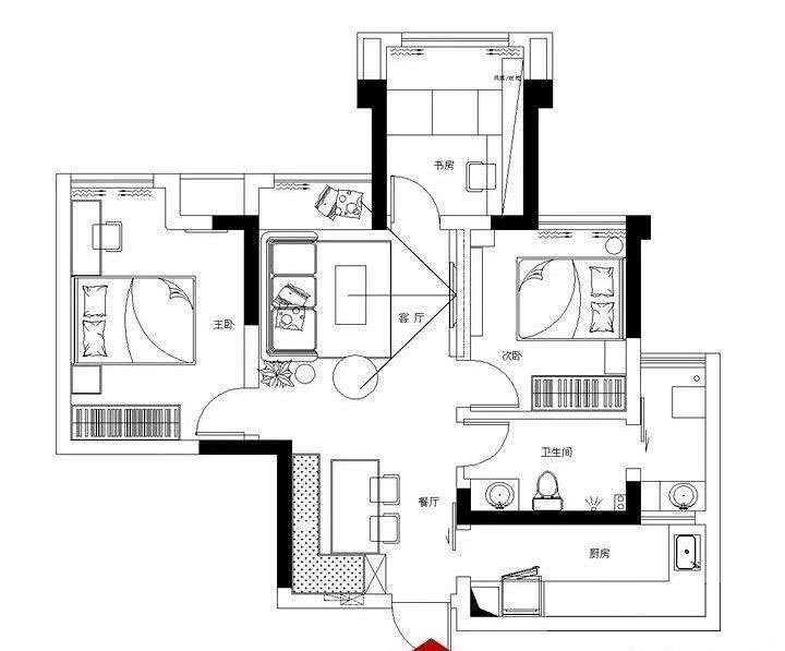 沈阳55平米小户型装修风格,现代简约风装修全屋效果图沈阳