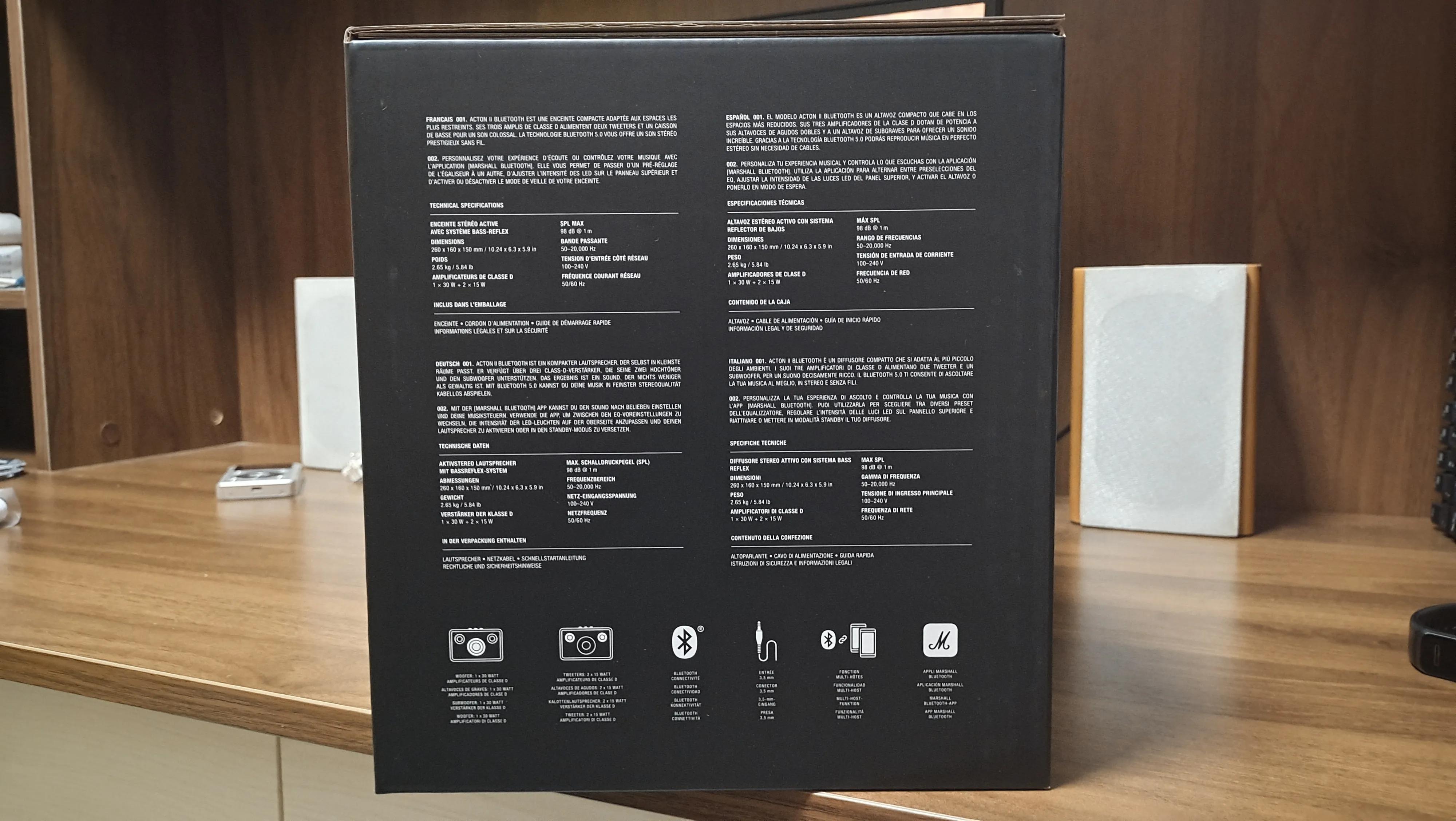 马歇尔acton二代开箱测评,马歇尔acton2外观