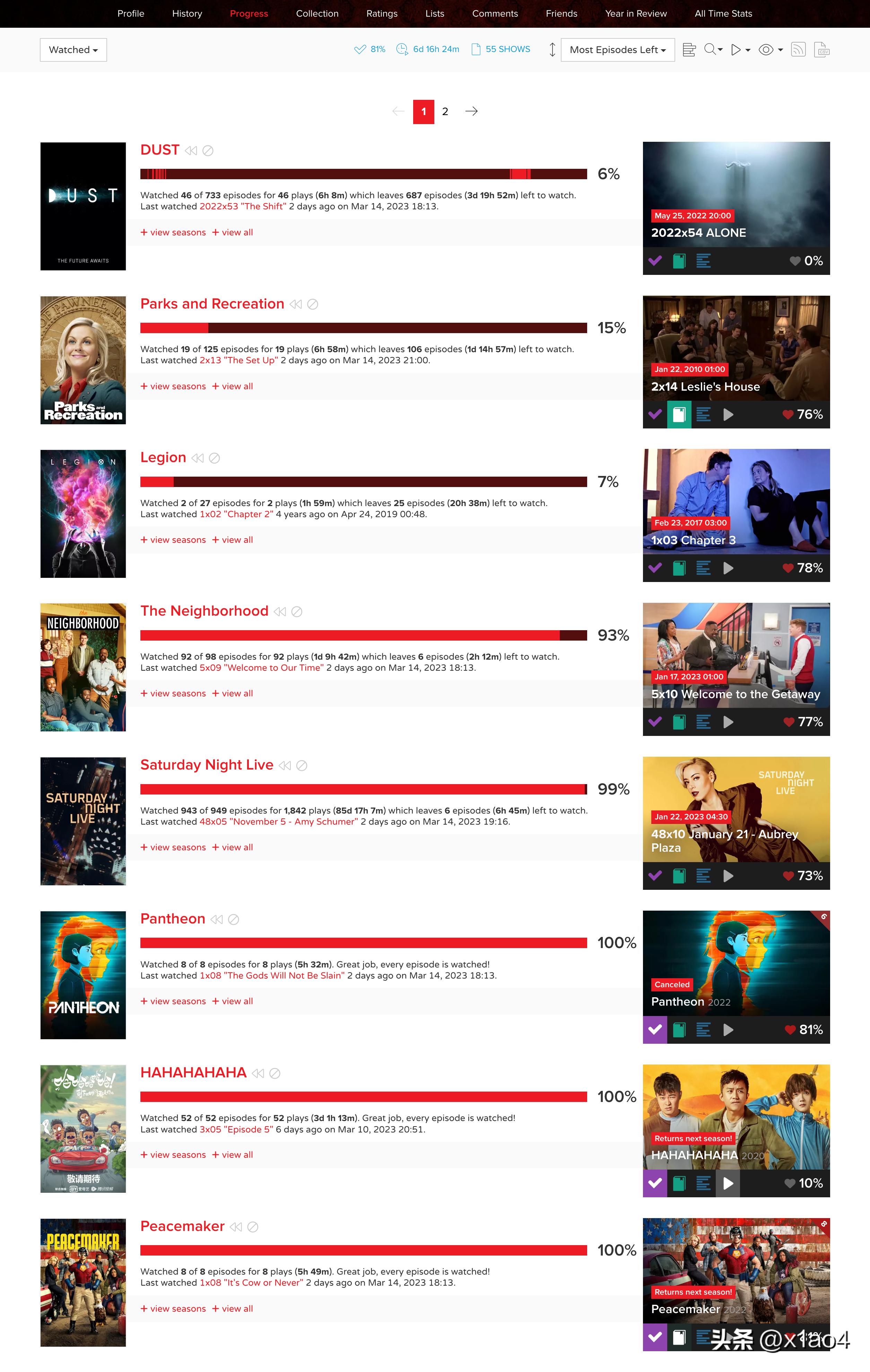 通过Plex+Trakt同步观看状态和评分，轻松记录你的追剧观影史