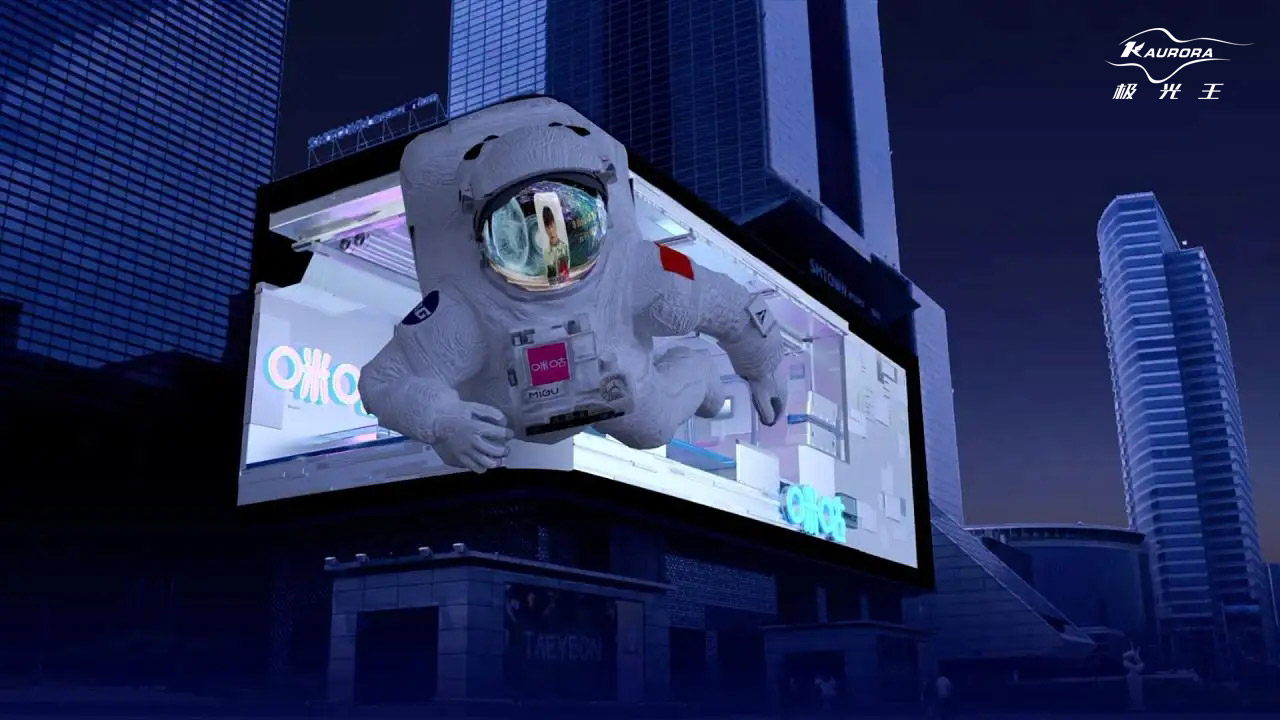 裸眼3dled显示屏科普,裸眼3d高清全彩led显示屏原理