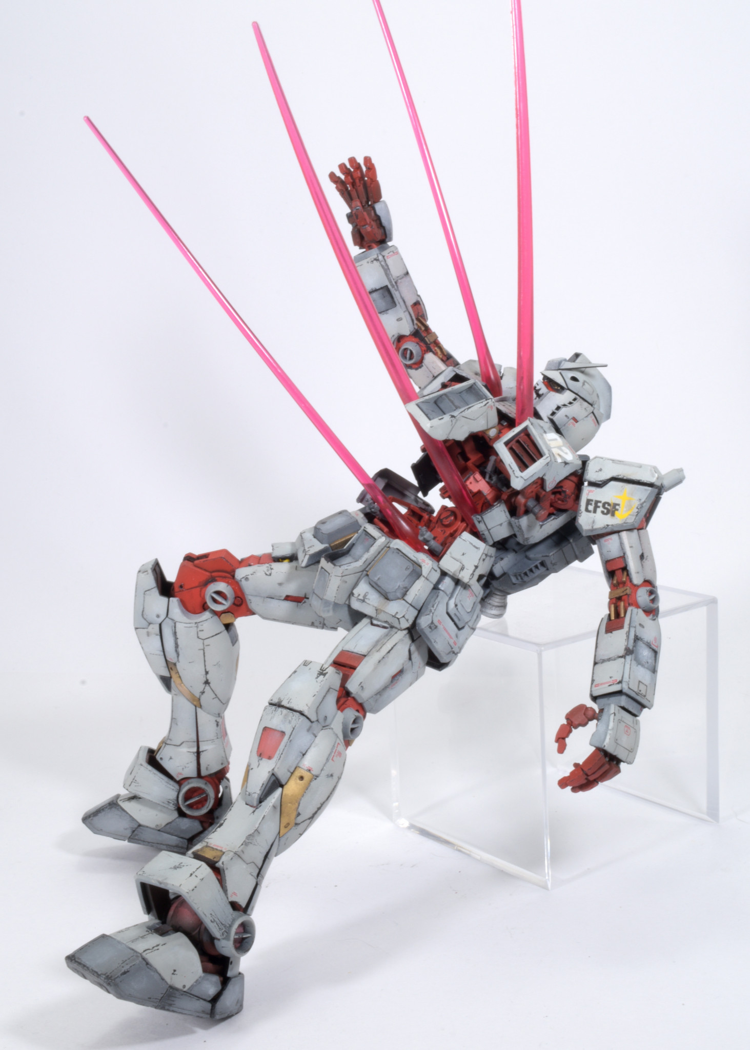 独角兽高达模型生化危机,元祖高达核心战机怎么装