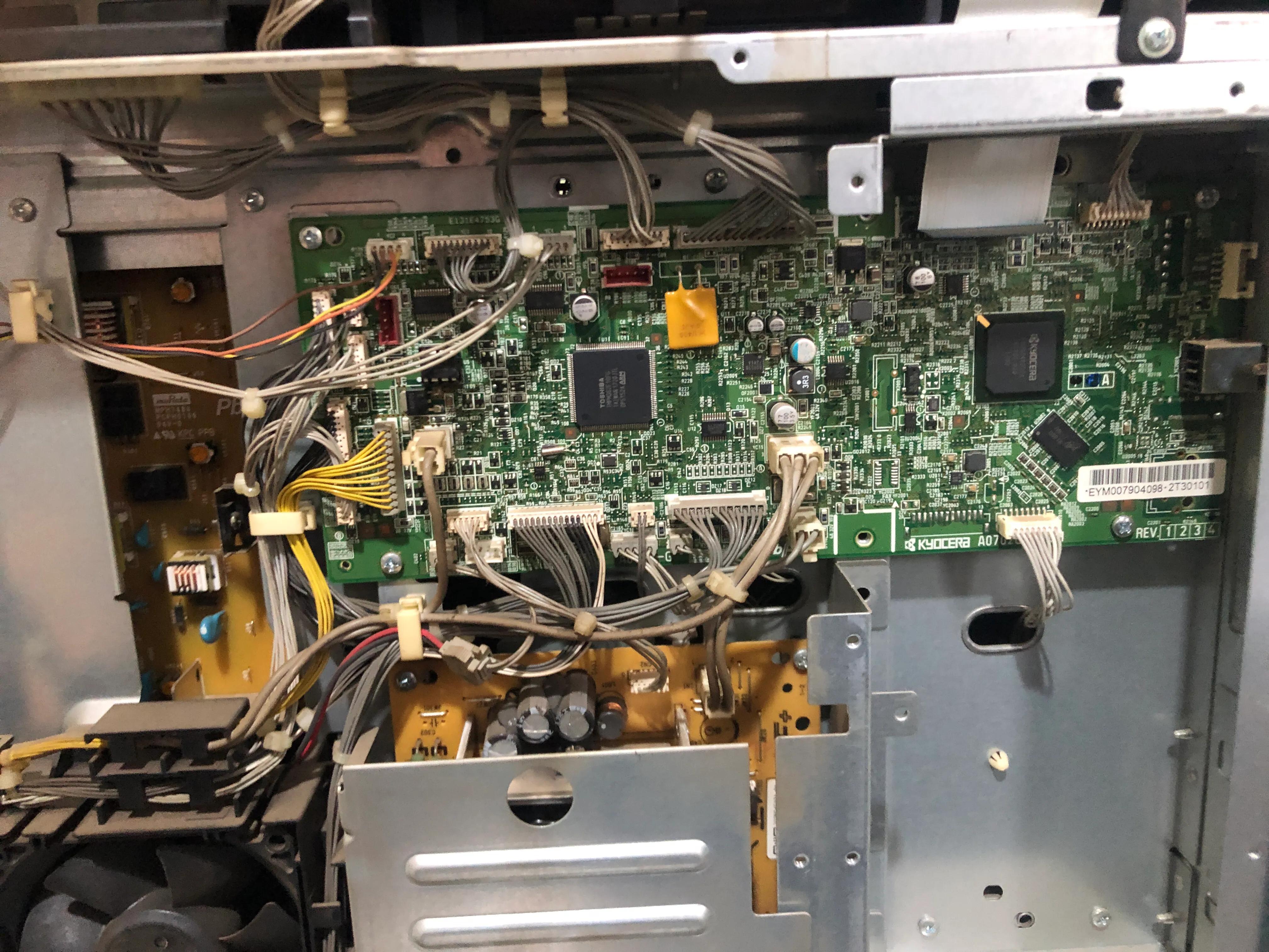 京瓷2010维修教程,京瓷2010拆机更换传感器