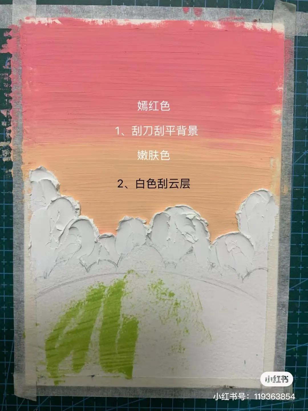 100幅好看的油画棒教程,记录色彩的美术作品油画棒简单