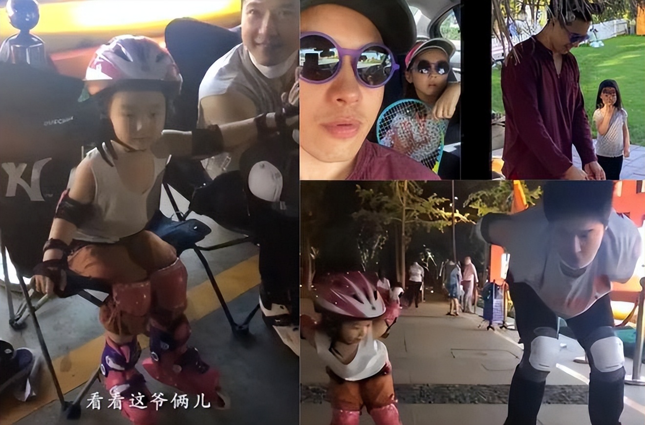 董璇一家三口穿亲子装合体！高云翔剃光头遭冷落，全程卖力推女儿