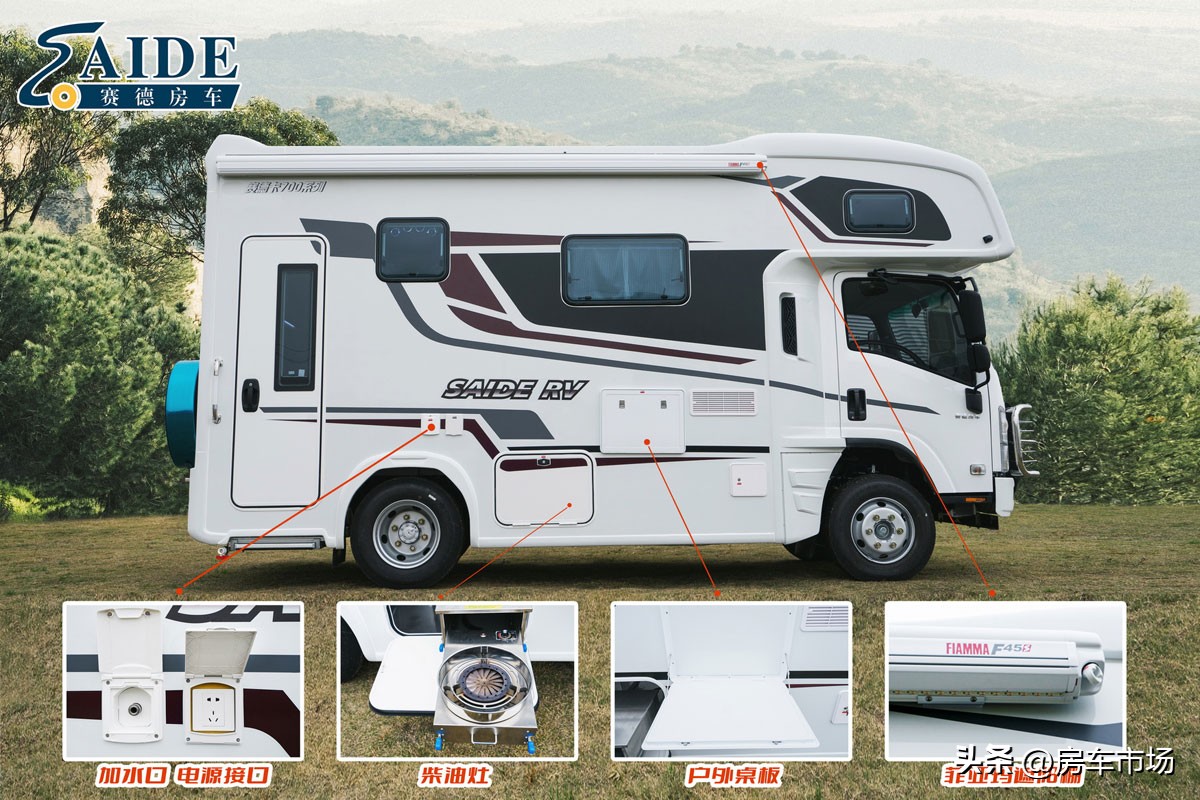 赛德卡700p房车是哪个品牌,最新款五十铃轻卡升顶带拓展房车