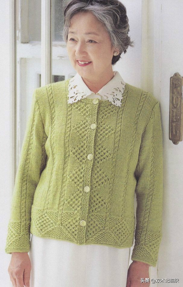 6岁男童棒针大气开衫图解,4至5岁棒针开衫