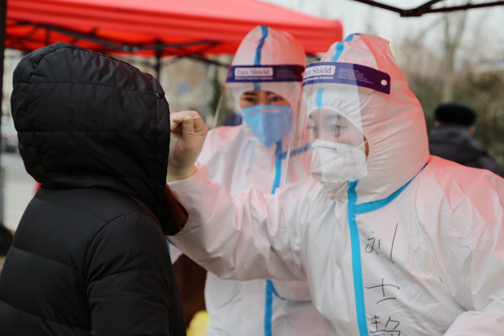 天寒地冻人心暖大港中医人28个点位助力滨海二筛