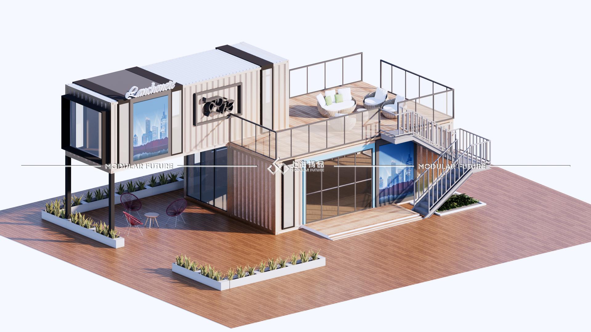 定制可拆卸式集装箱办公室,集装箱式高端办公室