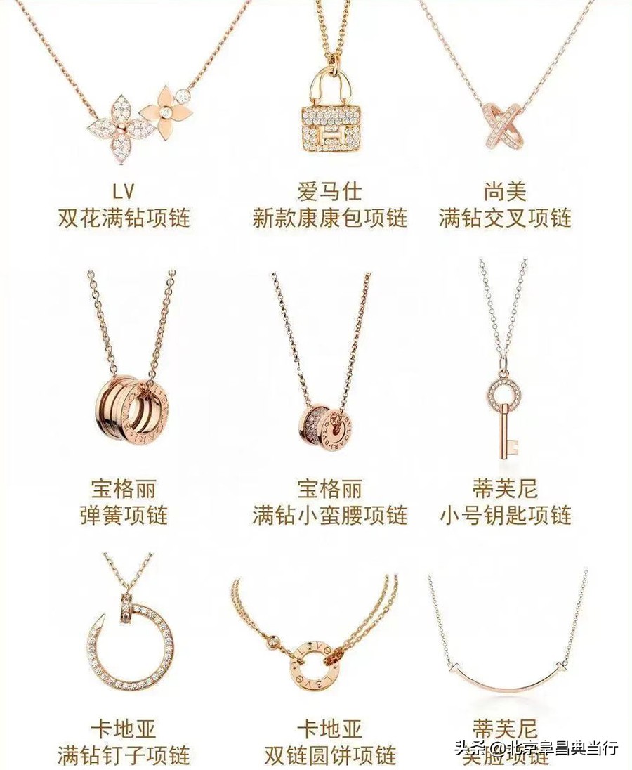 各种k金项链款式,款式推荐百搭k金项链