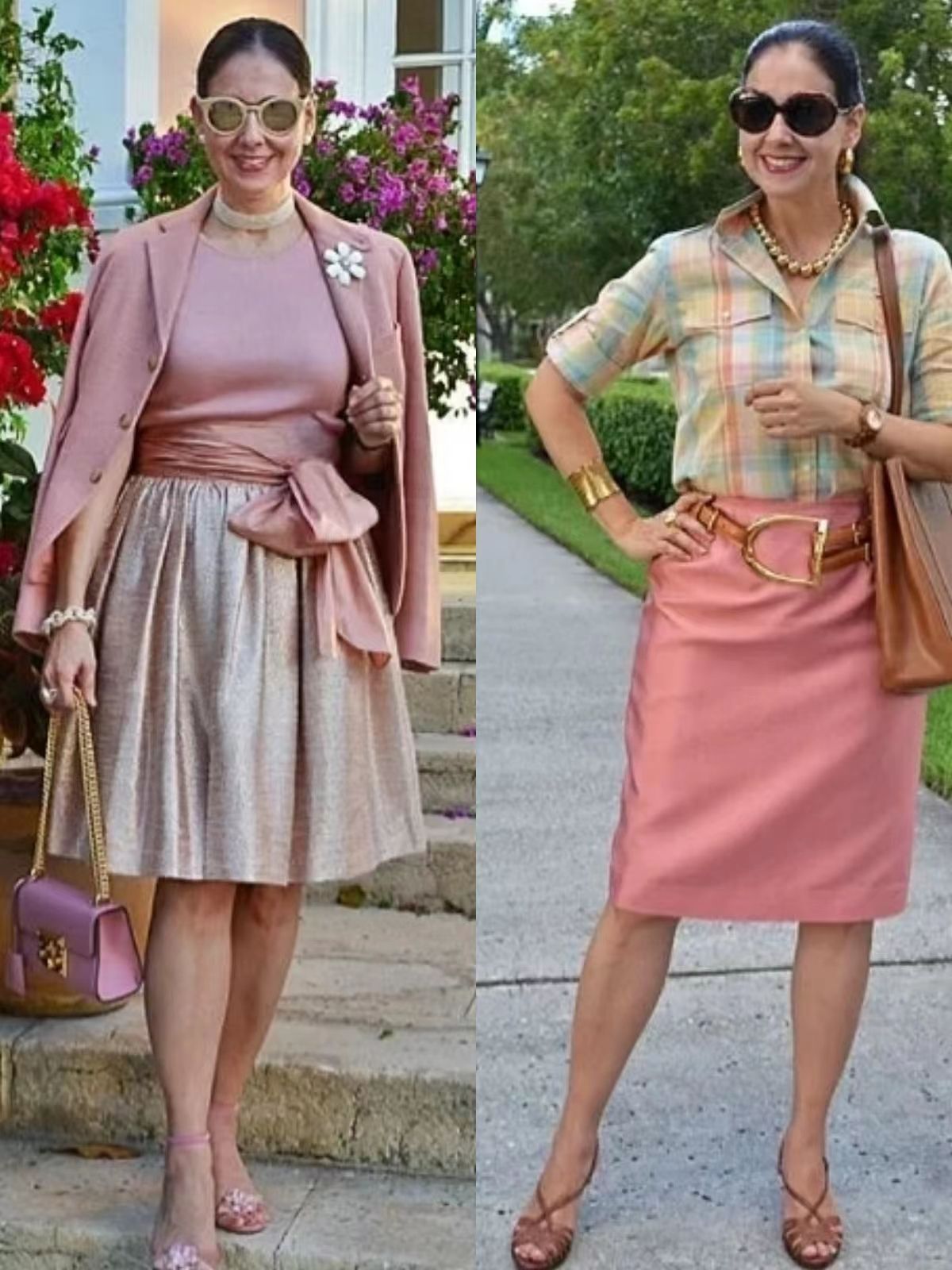 五十岁妈妈这样穿减龄又好看,40-50岁妈妈春季洋气穿搭气质