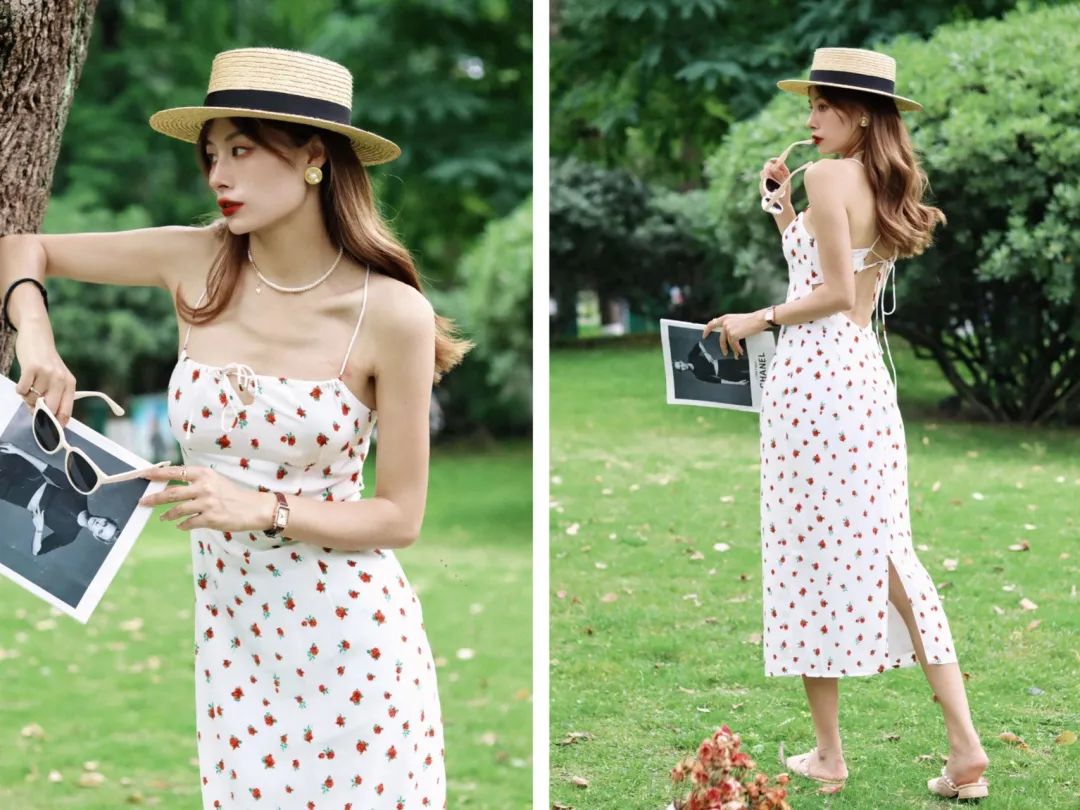 适合旅游穿的花裙子,夏天的花裙子美丽又治愈