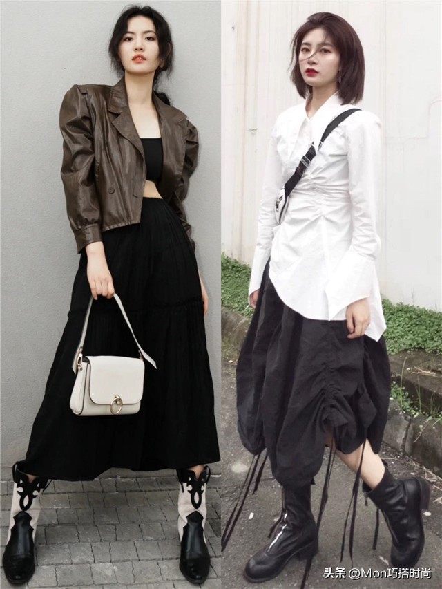 春天穿这5件外套裙子时髦显瘦,这样穿半裙显瘦又减龄不挑身材