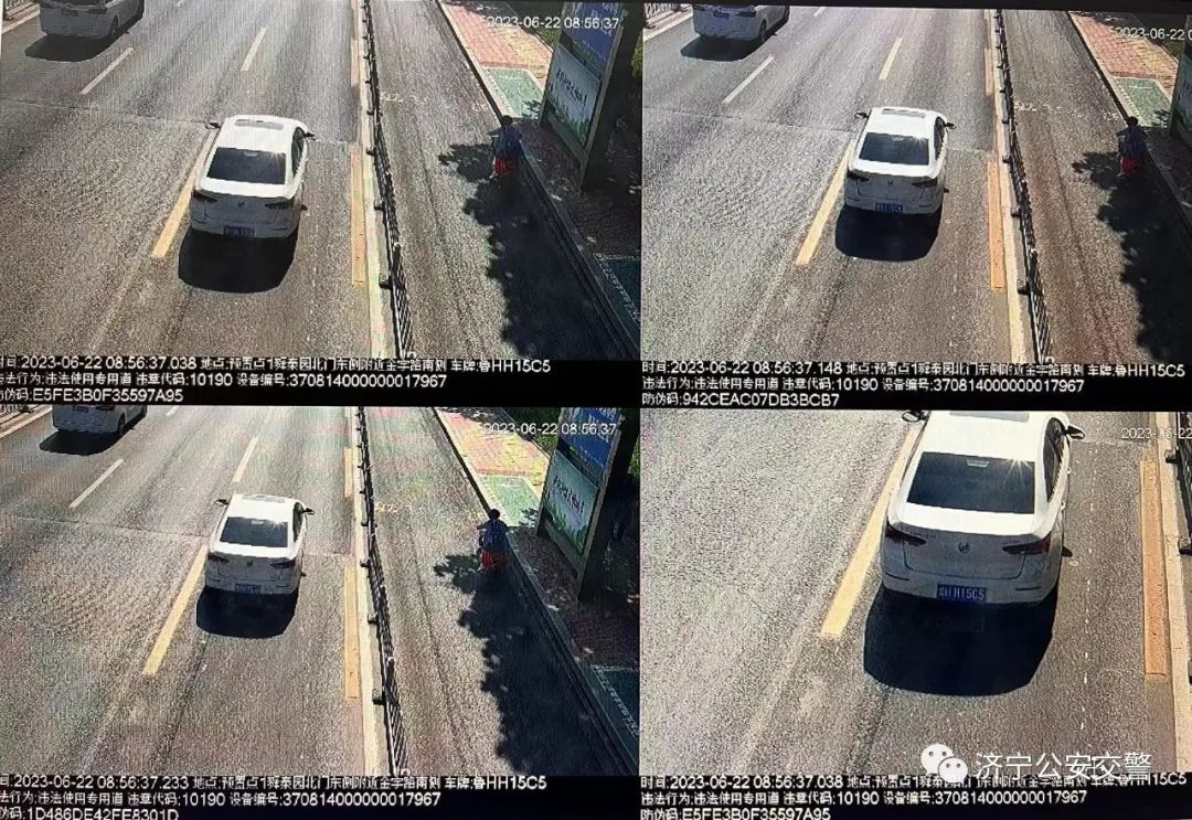 交警严查公交车道占道行为,占用公交专用道的抓拍依据