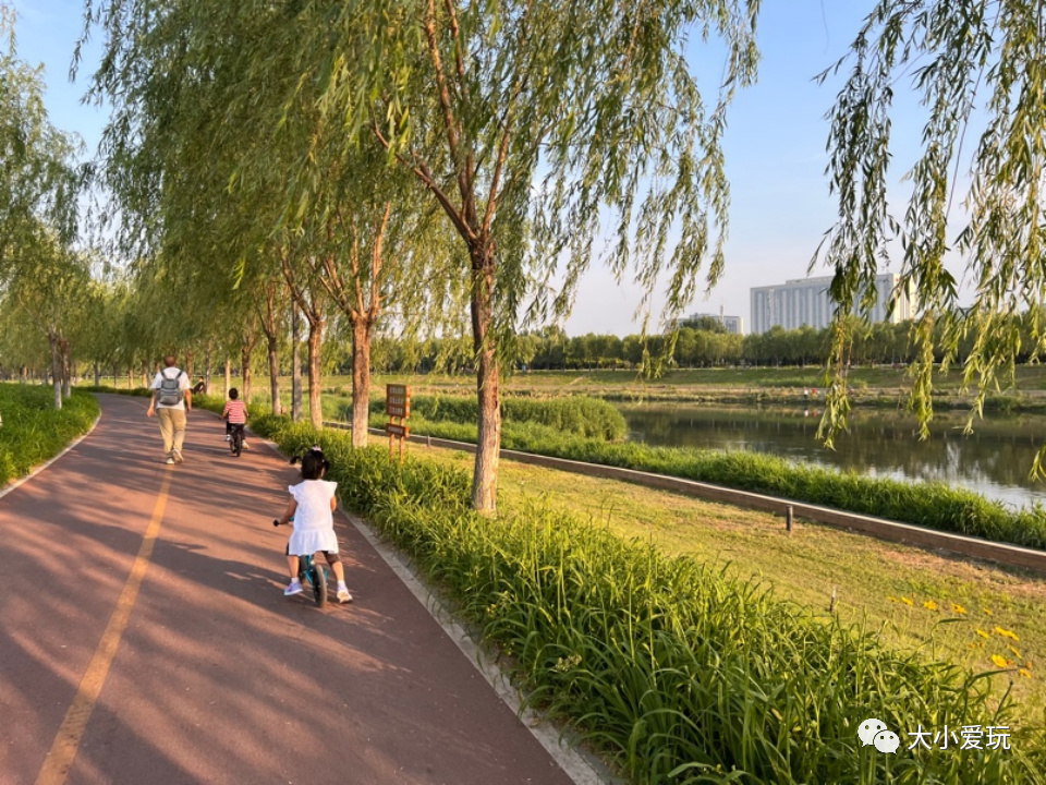 滨河公园带娃玩水,推荐一个好地方滨河公园