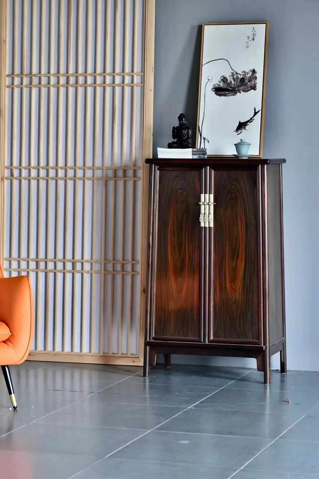 大红酸枝双层圆角柜,大红酸枝圆角柜价格