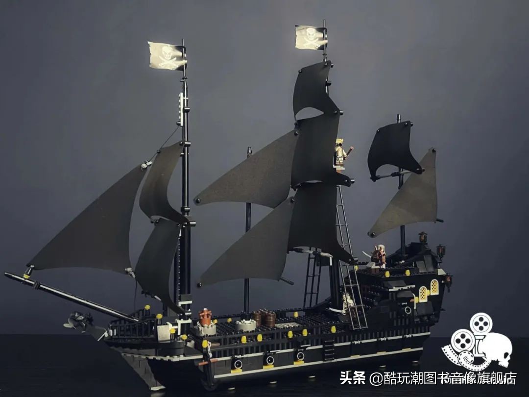 乐高加勒比海盗船黑珍珠moc,乐高黑珍珠号moc