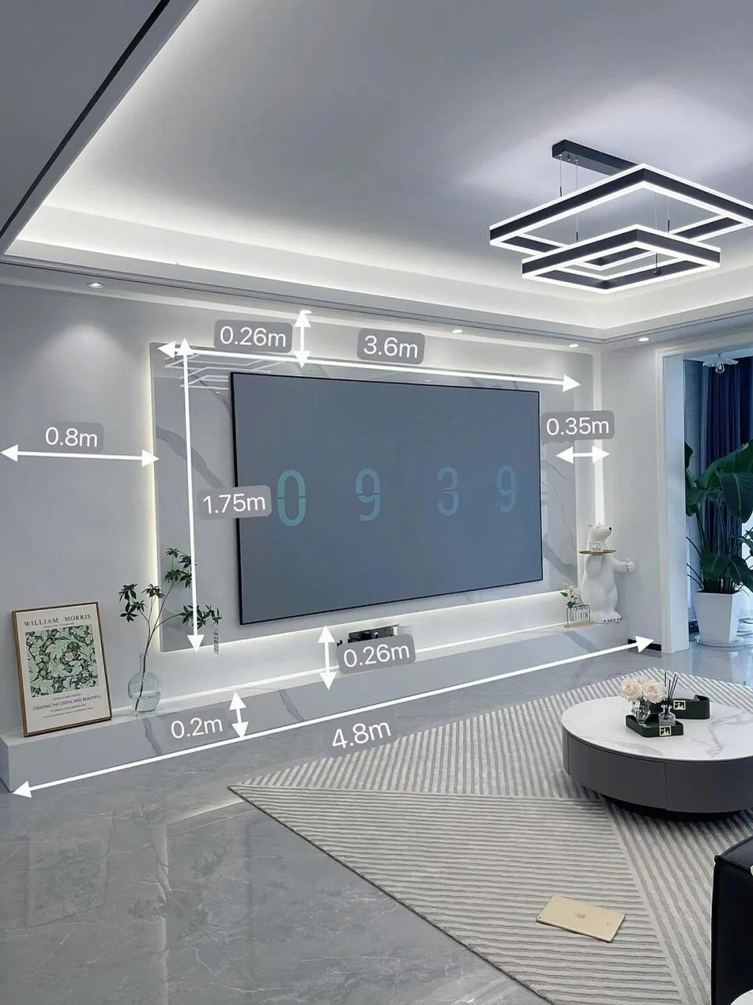 30款电视背景墙,中式电视背景墙图