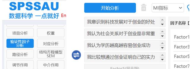 spssau问卷调查效度分析教程,spssau效度分析因子怎么归纳