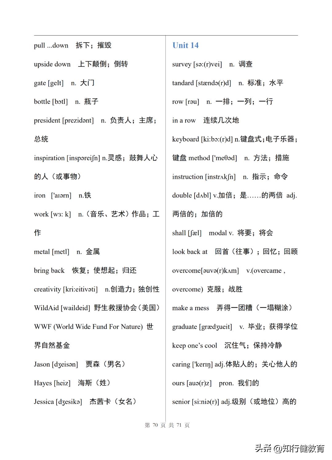 初中英语单词表人教版全套八年级,初三英语单词表全一册笔记