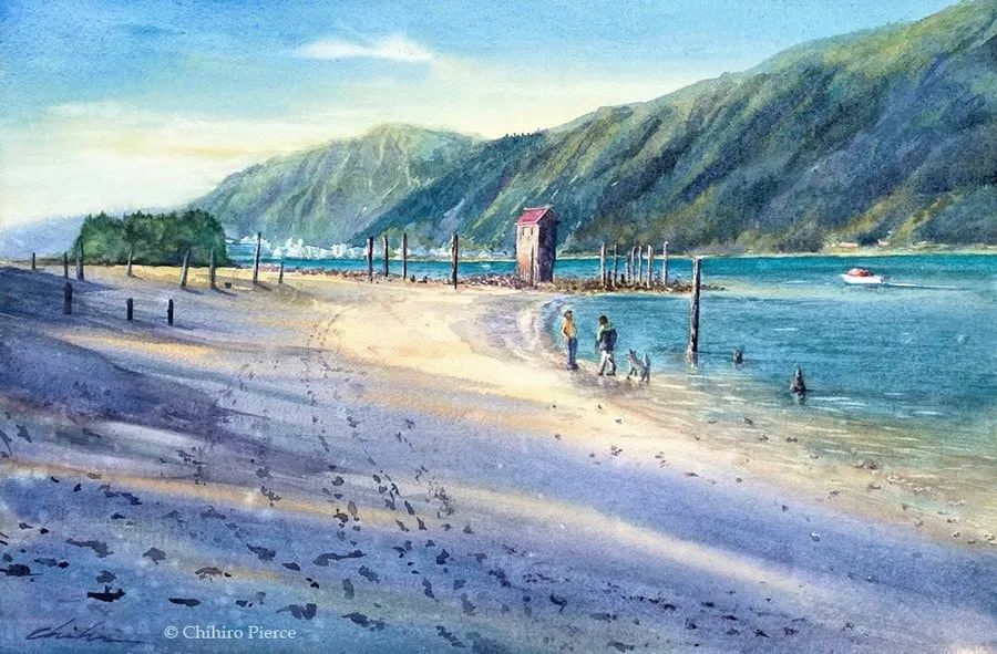 日本美少女工笔画家,日系女画家作品