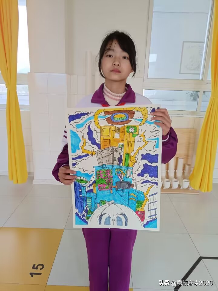 阳平关镇中心小学积极参加少年儿童科学幻想绘画展评活动