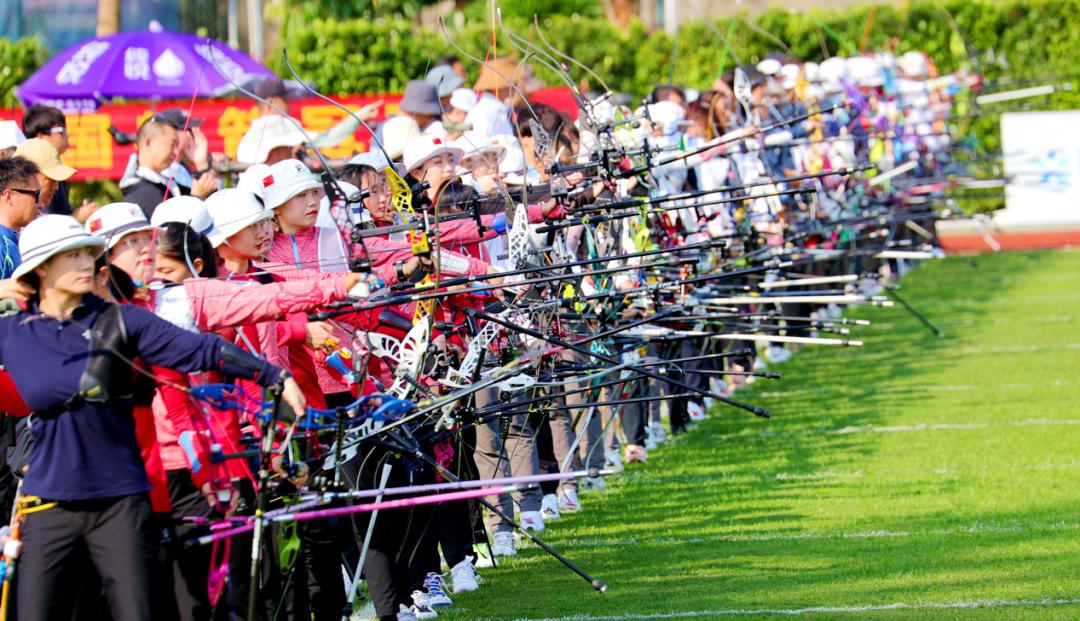 2023年全国射箭冠军赛海口观澜湖开幕29个省区市450余名运动员参赛