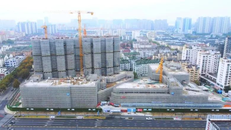 昆山在建大型工地,昆山新地标建筑进度