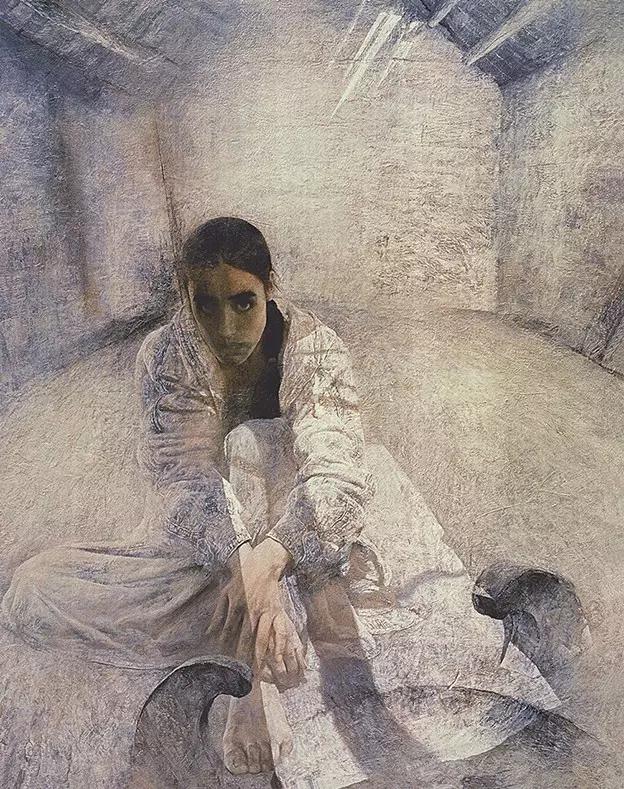 何多苓俄罗斯写生油画,何多苓油画2007