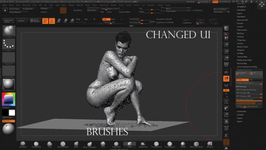 zbrush的15个建模技巧,zbrush雕刻小技巧