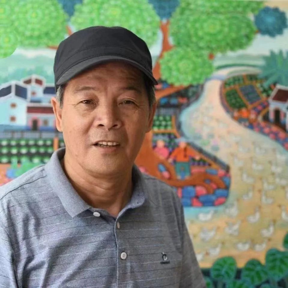 农民画劳动种田的画,手绘农民伯伯水田插秧画