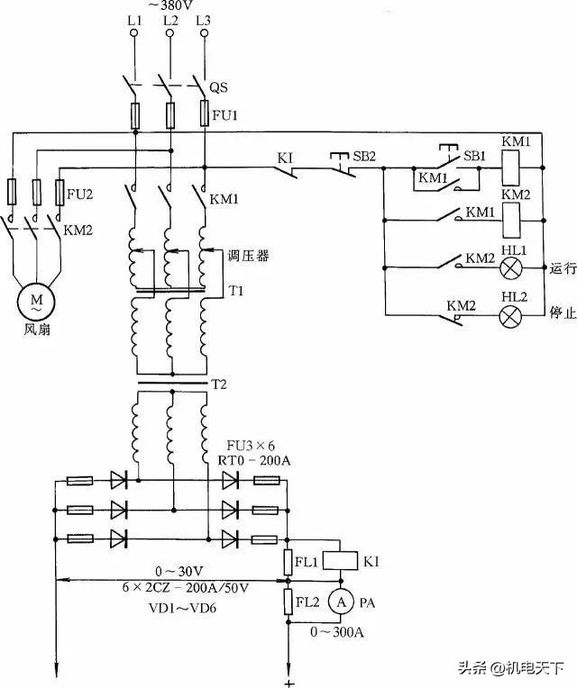 高压带电显示器电气原理接线图,电气接线图同一元件的各部分