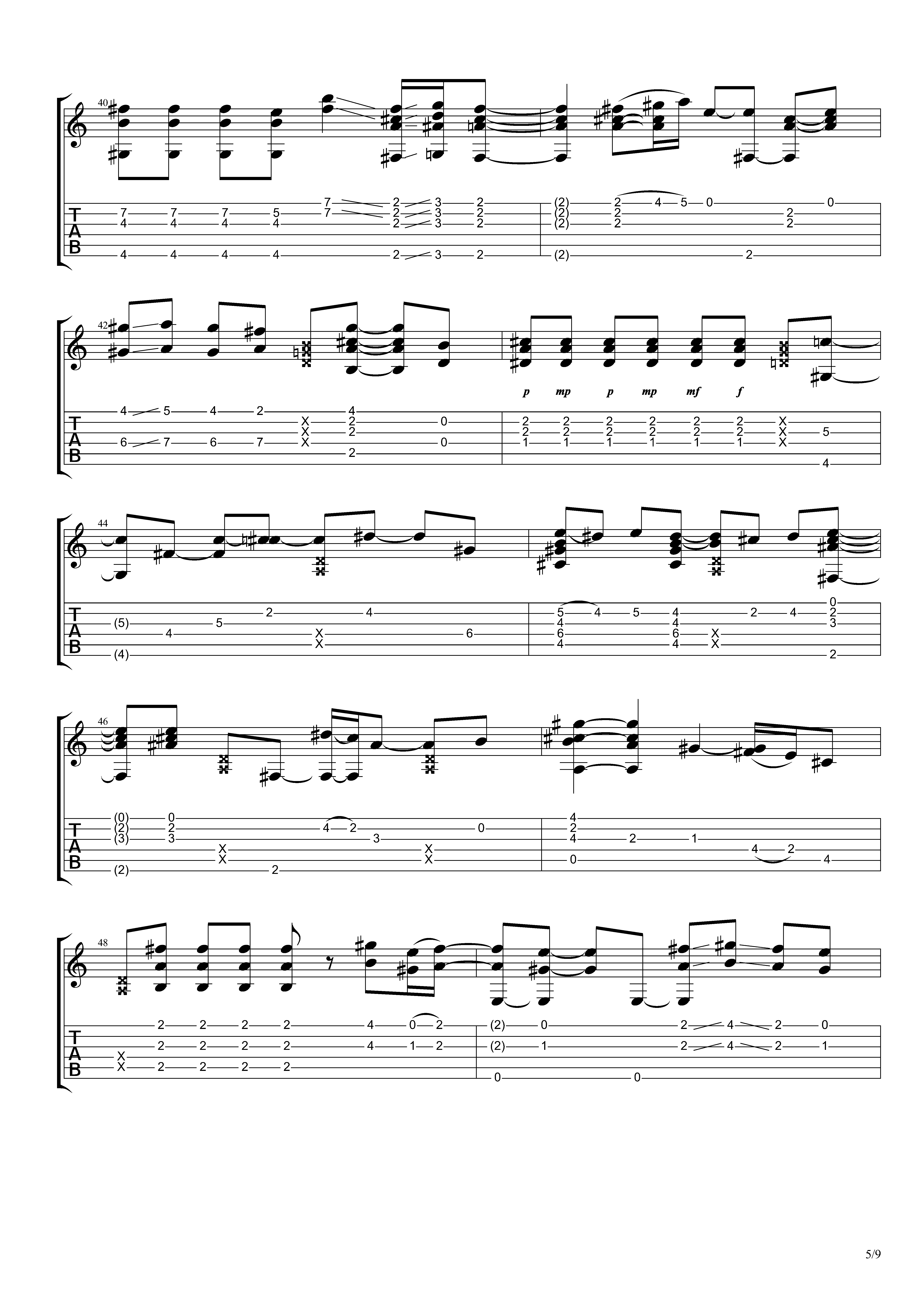 普通朋友十级吉他谱,普通朋友F调吉他谱