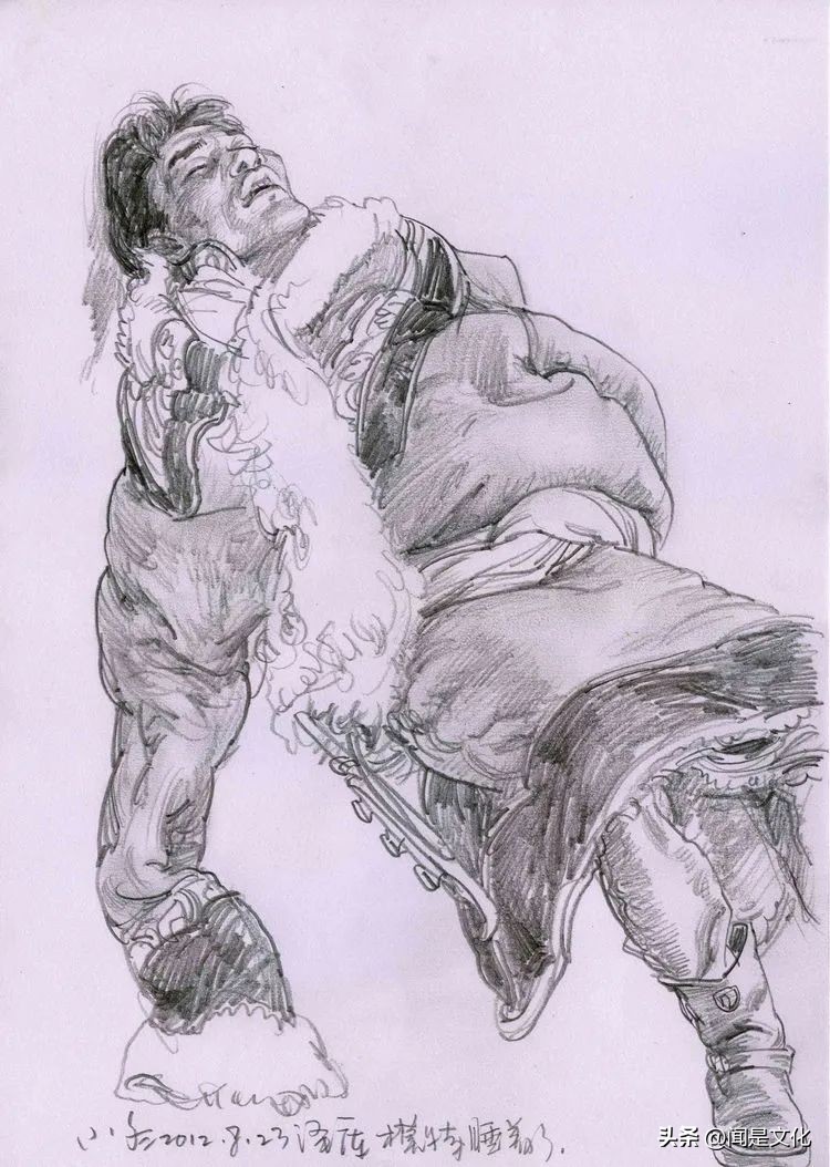 天津美院教授于小冬速写,于小冬美院速写图文