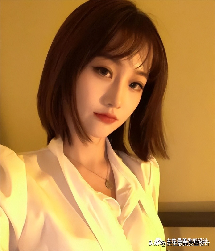 高冷齐肩发又酷又飒图片,超a超飒的女生齐肩短发