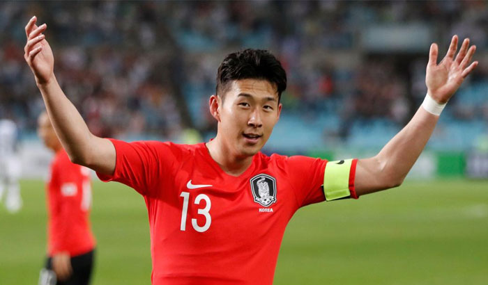 亚洲一哥孙兴慜追星欧洲一哥,孙兴慜韩国女粉丝跳舞