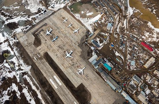 飞越俄罗斯上空,世界目前最大的钻石矿