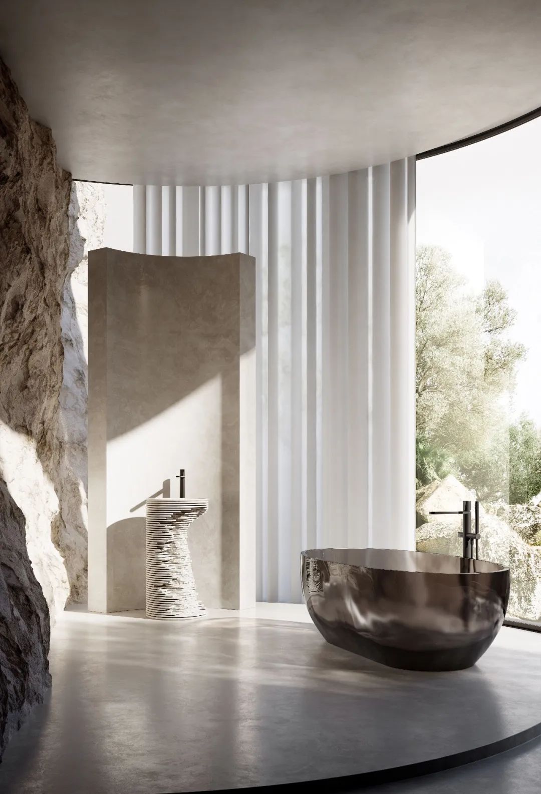 艺术不语·润物无声｜大国品牌顺辉天成岩板卫浴空间的心灵逸想