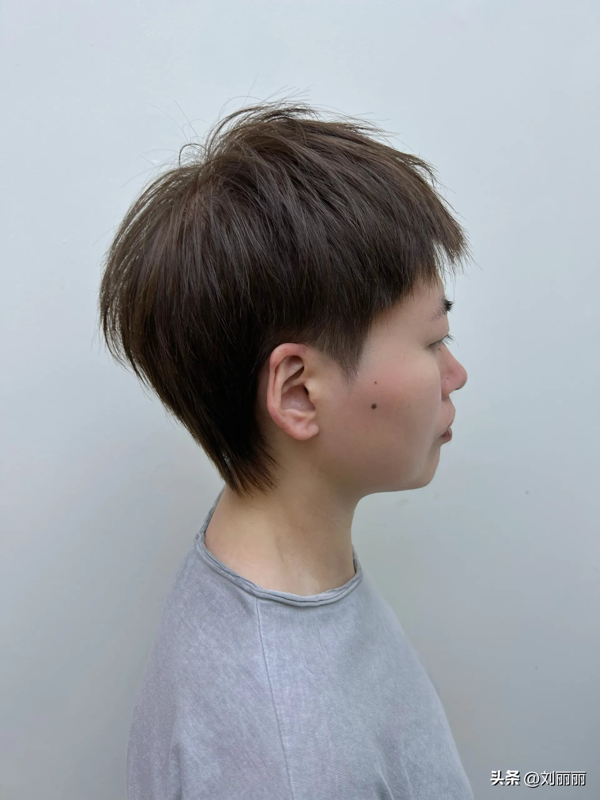 满头白发老年女性齐耳短发烫发,60岁妈妈白发短发最新发型