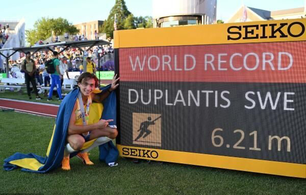 杜普兰蒂斯挑战撑杆跳世界纪录,杜普兰蒂斯6米23创世界纪录