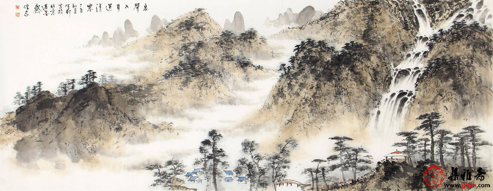 客厅挂什么画气派好风水,客厅挂什么山水画好