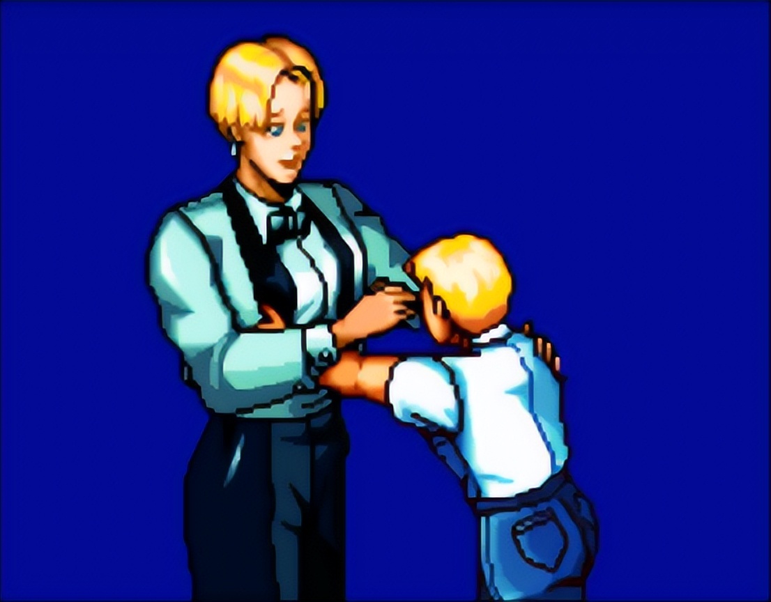 SNK首位爆衣女角色，拳皇男装丽人King